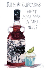 Drinks Rum - Kraken Unframed