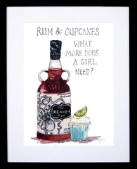 Drinks Rum - Kraken Frame Black