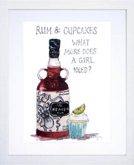 Drinks Rum - Kraken White Frame