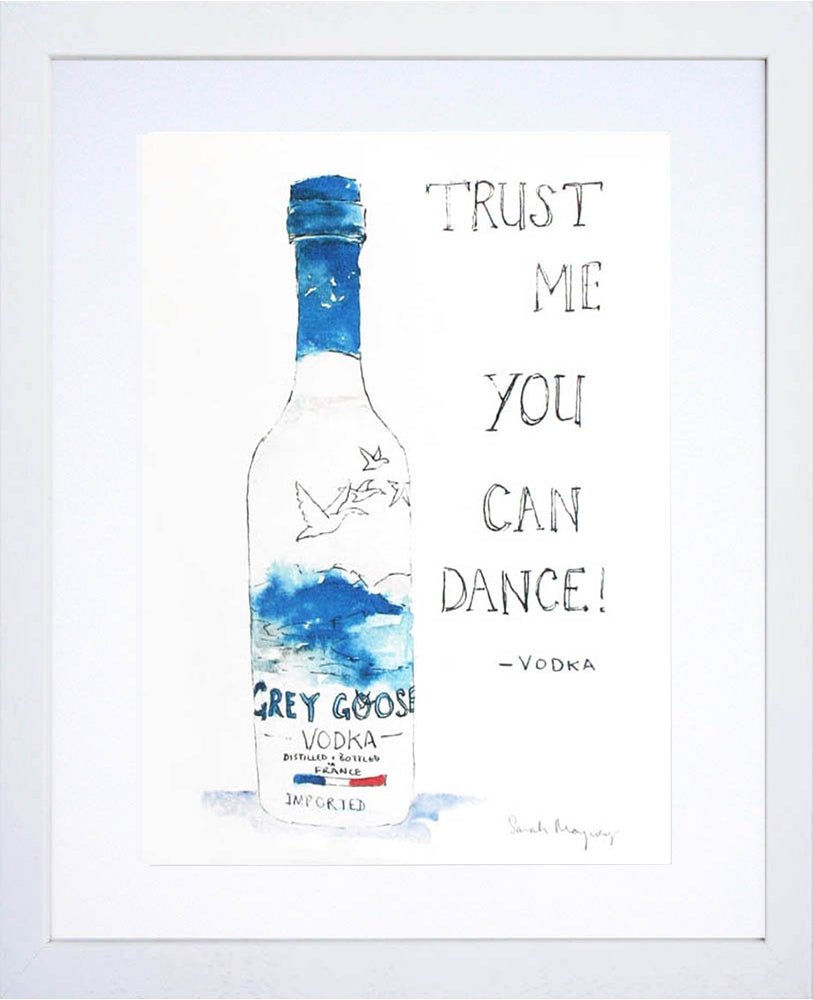 Drinks Vodka - Grey Goose White Frame
