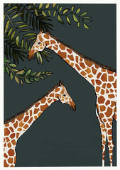 Savannah Giraffe Unframed