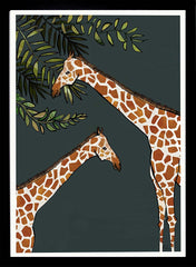 Savannah Giraffe Black Frame