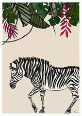 Savannah Zebra Unframed