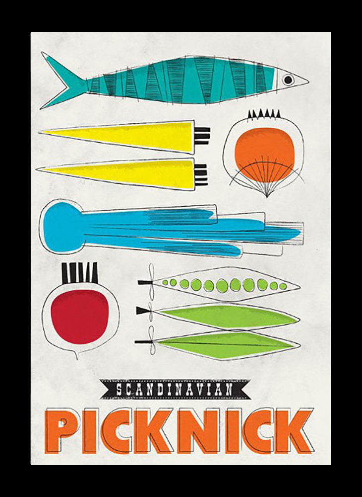 Scandinavian Picknick Frame Black