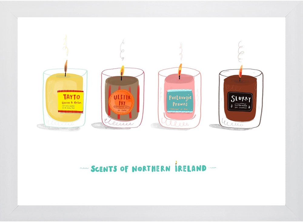Scents Of Northern Ireland Flat White Frame