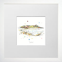 Print Open Edition Landscapes - Scrabo-12 x 12-Small Flat White Frame