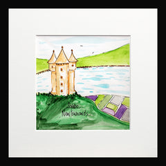Scrabo Small Flat Black Frame