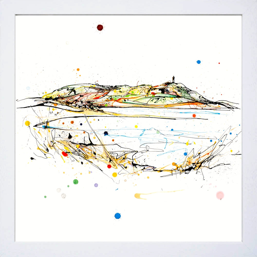 Print Open Edition Landscapes - Scrabo-30 x 30-White Box Frame (No Mount)