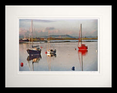 Co Down - Scrabo from Sketrick Flat Black Frame