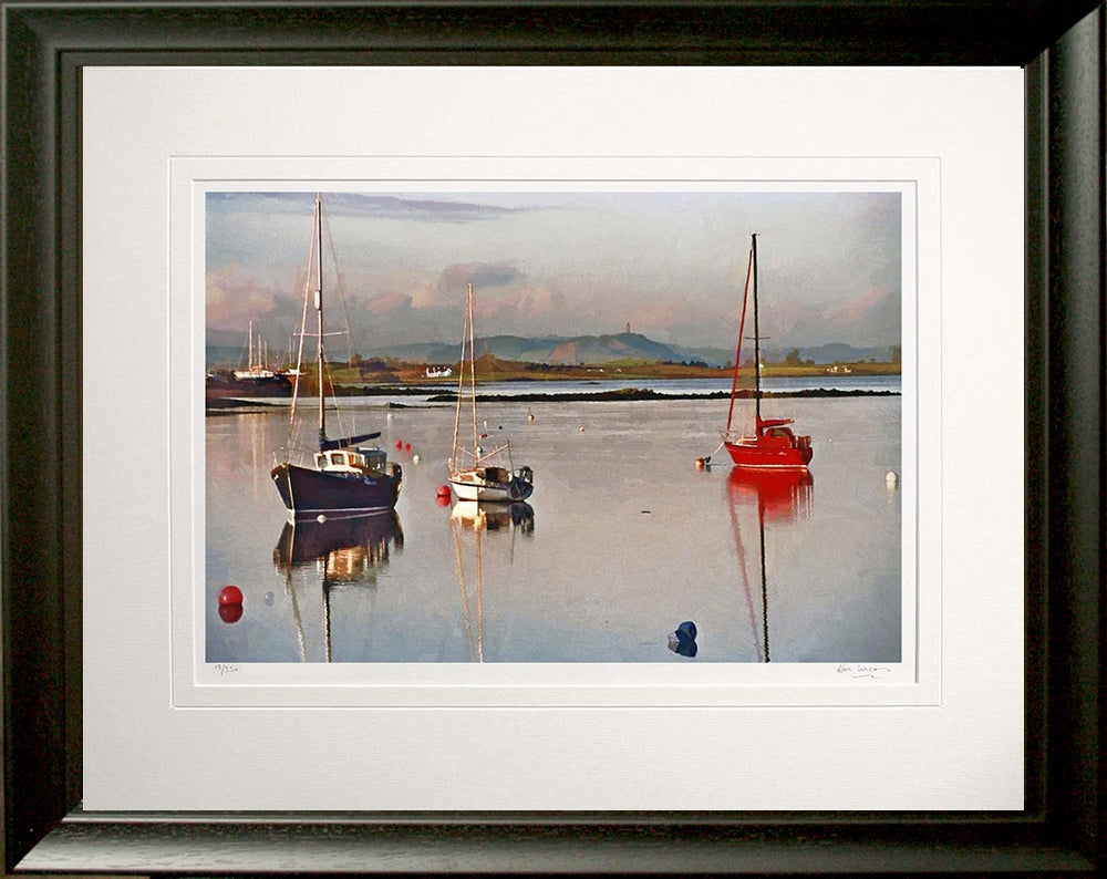 Co Down - Scrabo from Sketrick Frame Black Moulded 60x47.5