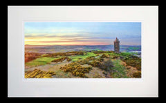 Co Down - Scrabo Towards Belfast-71 x 45-Flat Black Frame