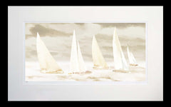 Other - Sea and Sails Flat Black Frame 71x45
