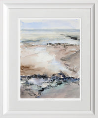 Print - Sea Edge, Helen's Bay Chunky White Frame