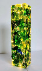 Sea Glass And Resin Light Sculpture