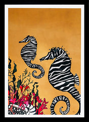 Seahorse-33 x 55.5-Black Box Frame (No Mount)
