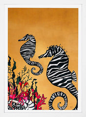 Seahorse-33 x 55.5-White Box Frame (No Mount)