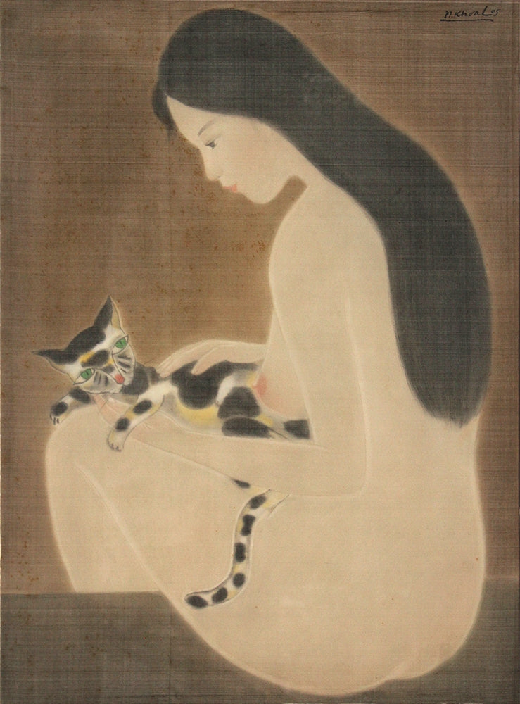 Seated With Cat