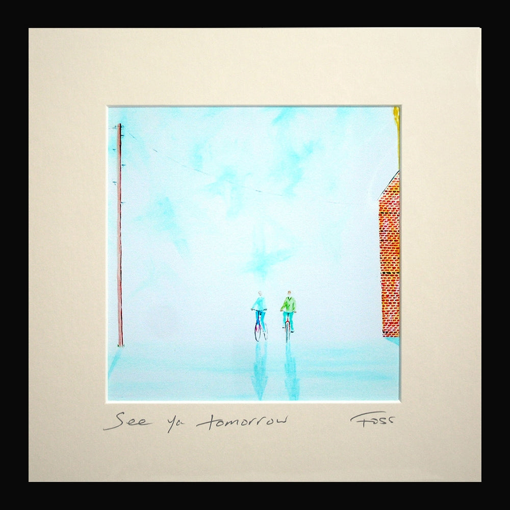 See Ya Tomorrow Framed 15 x 15