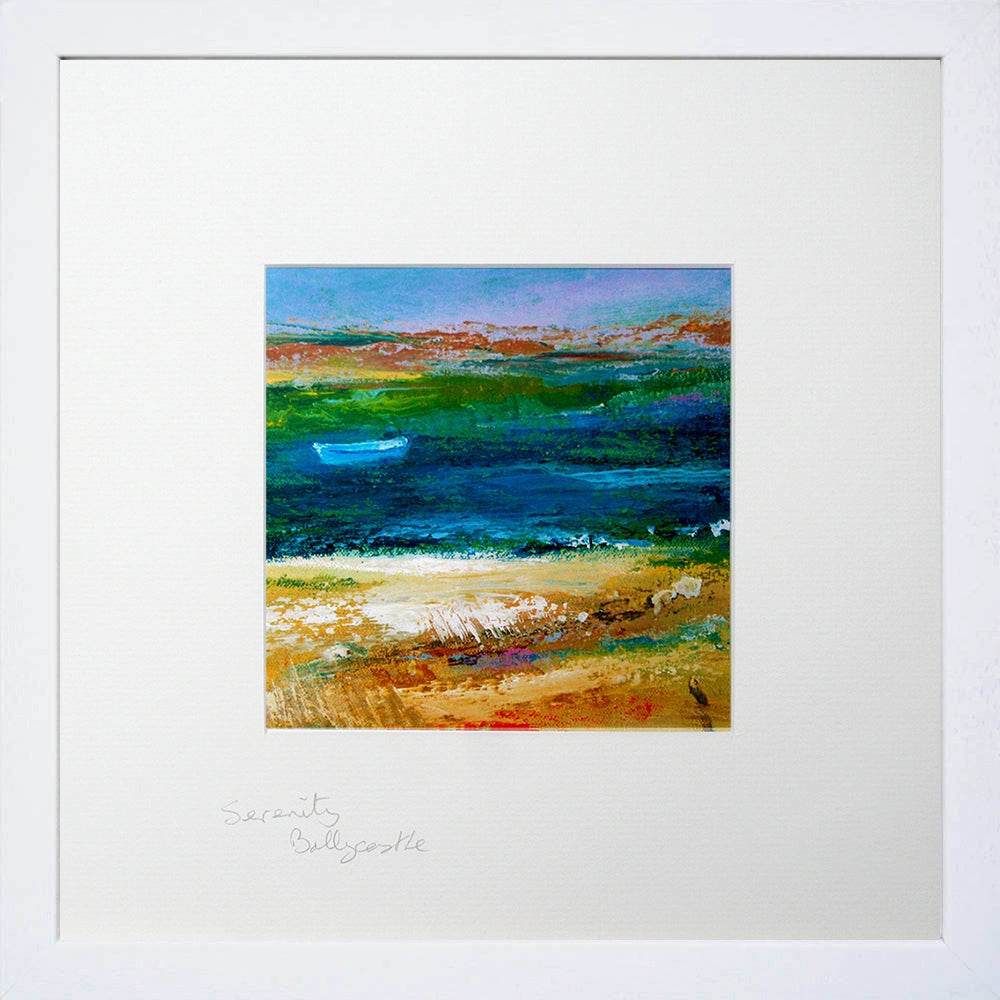 Print - Serenity, Ballycastle White Box Frame