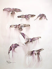 Original - 7 Crows - Unframed