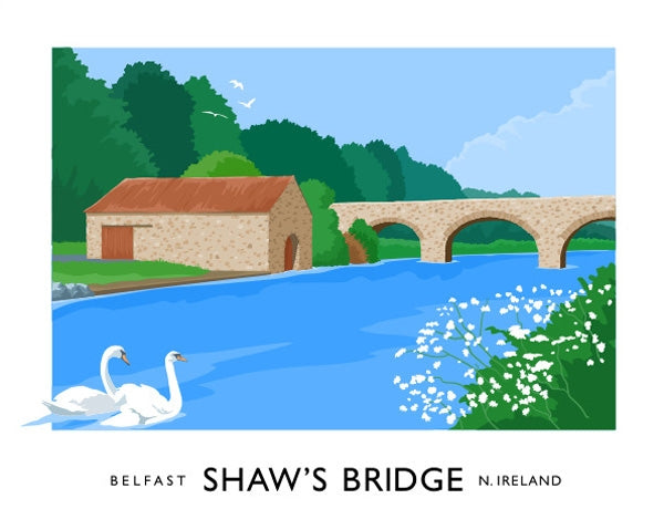 Belfast - Shaw's Bridge Unframed 40x30