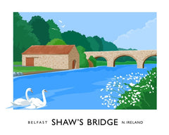 Belfast - Shaw's Bridge Unframed 70x50