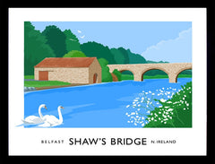 Belfast - Shaw's Bridge Frame Black 70x50