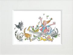 Signed Quentin Blake - She Isn't Quite Like Other Folk Unframed