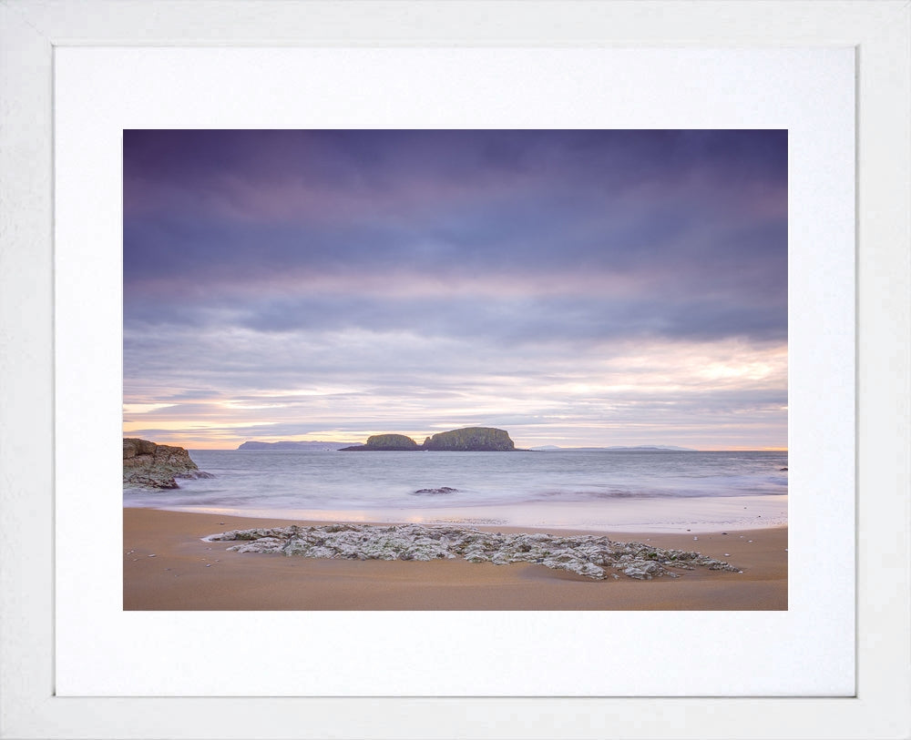 Co Antrim - Sheep Island Frame White