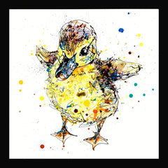Print Open Edition Animals - Sherbet-30 x 30-Black Box Frame (No Mount)