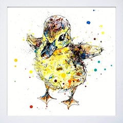 Print Open Edition Animals - Sherbet-30 x 30-White Box Frame (No Mount)