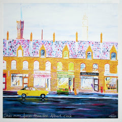 She's More Faces that the Albert Clock Unframed 40 x 40