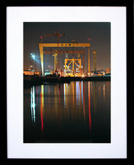 Belfast - Shipyard Silhouette Frame Black