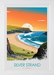 Co Donegal - Silver Strand - Flat White Frame