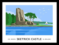 Co Down - Sketrick Castle Frame Black 40x30 No Mount