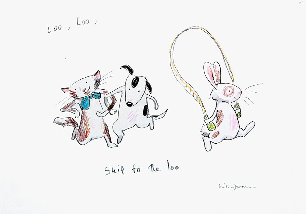 Original - Skip To The Loo Unframed