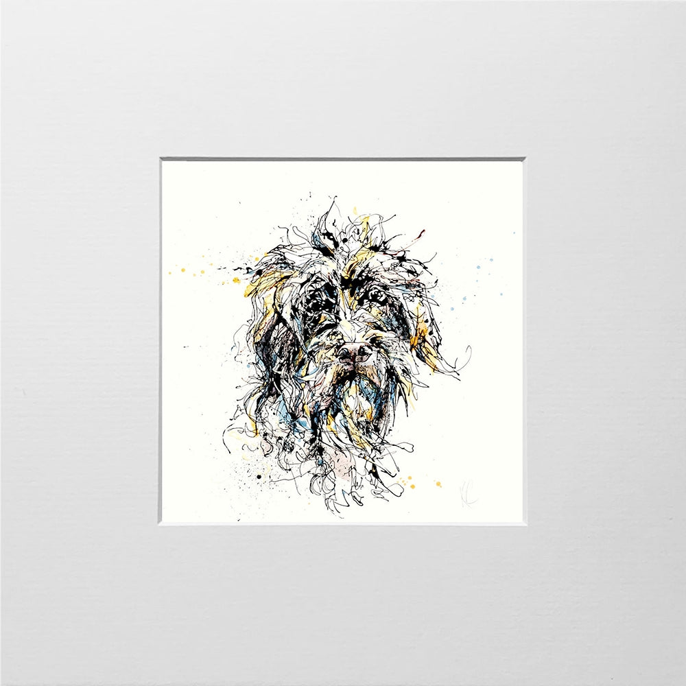 Print Open Edition Animals - Slippers-12 x 12-Unframed