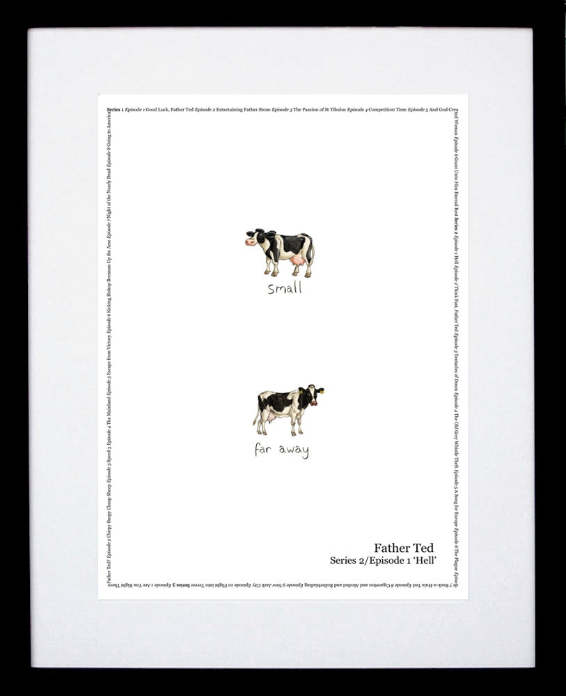 Father Ted - Series 2 Episode 1 - Cows Black Frame