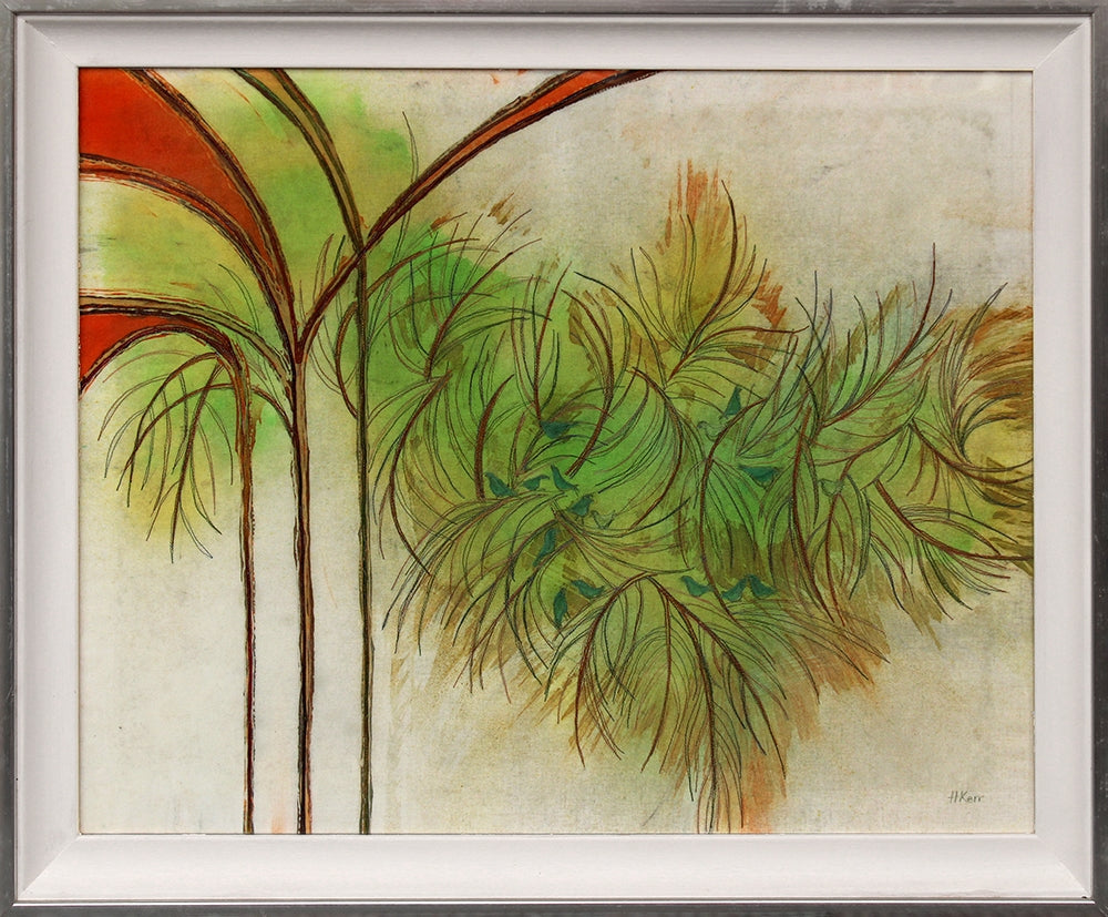 Small Birds Singing Framed