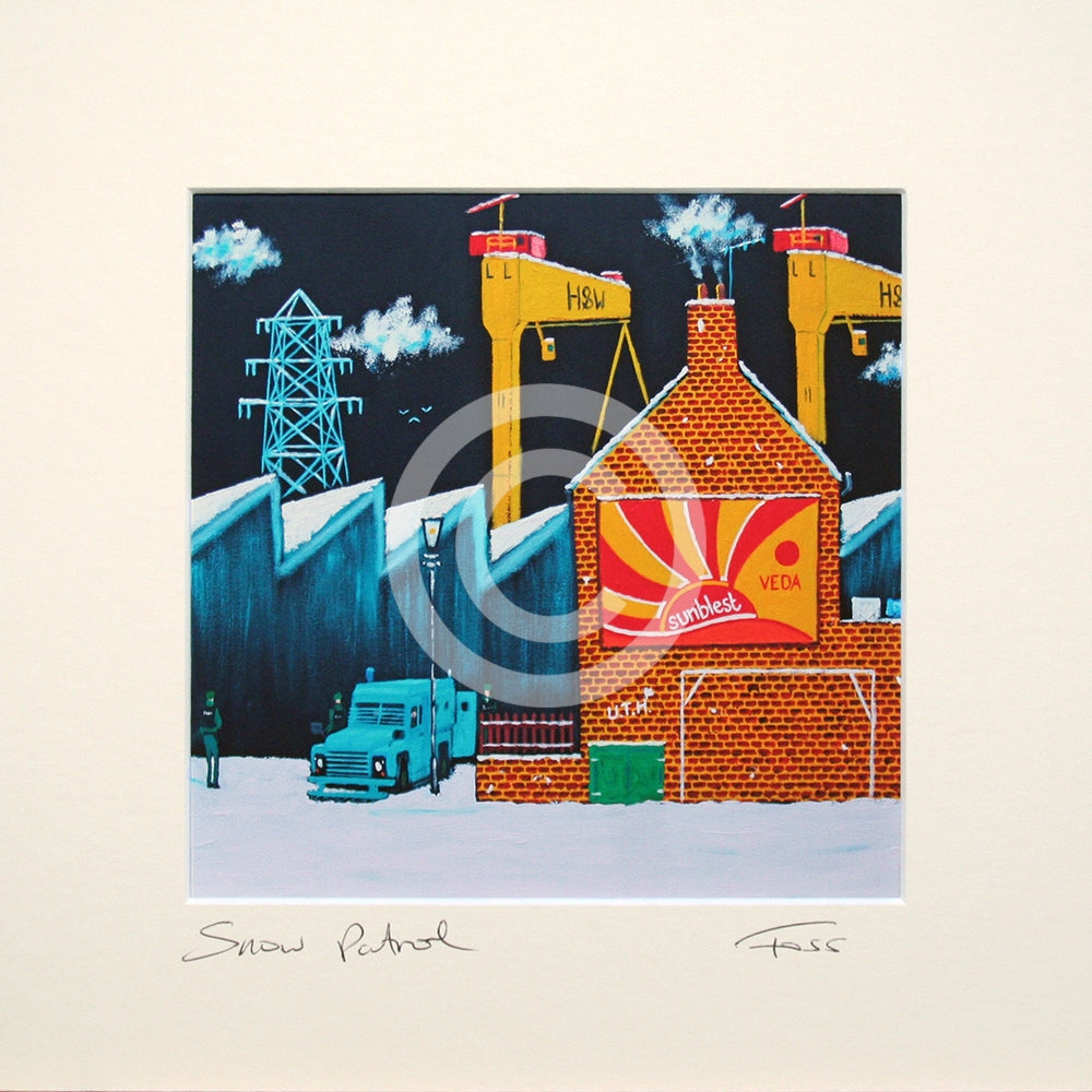 Print - Snow Patrol 1 -15x15 Unframed