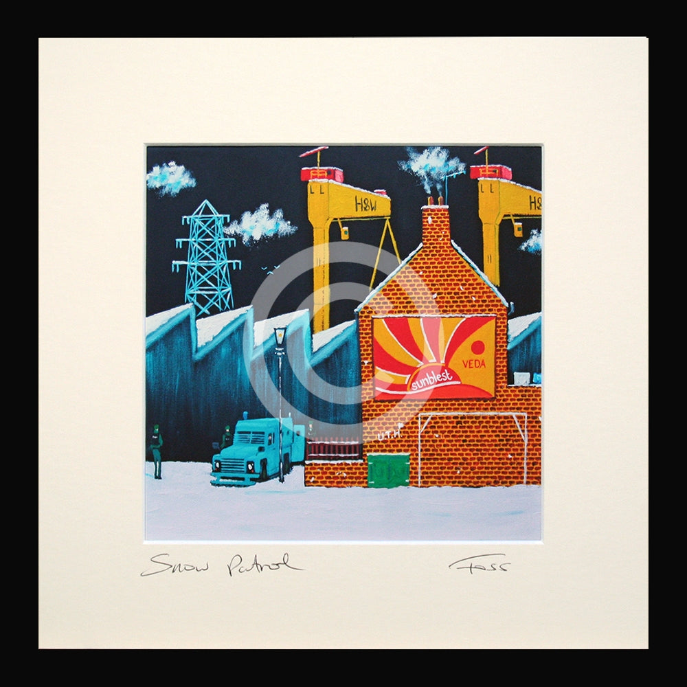 Print - Snow Patrol 1-15 x 15 Framed