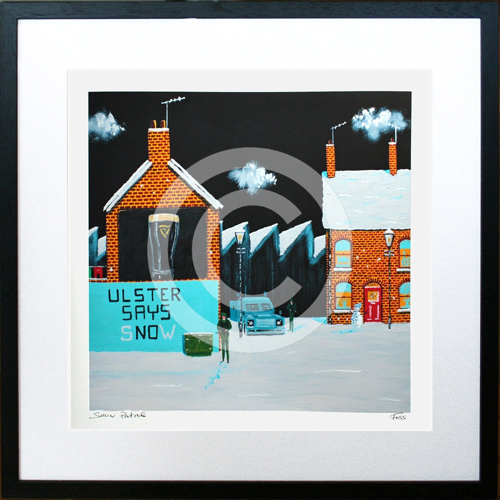 Print - Snow Patrol 3-40 x 40-Black Box Frame