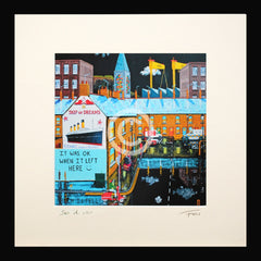 Print - So It Is-15 x 15-Small Flat Black Frame