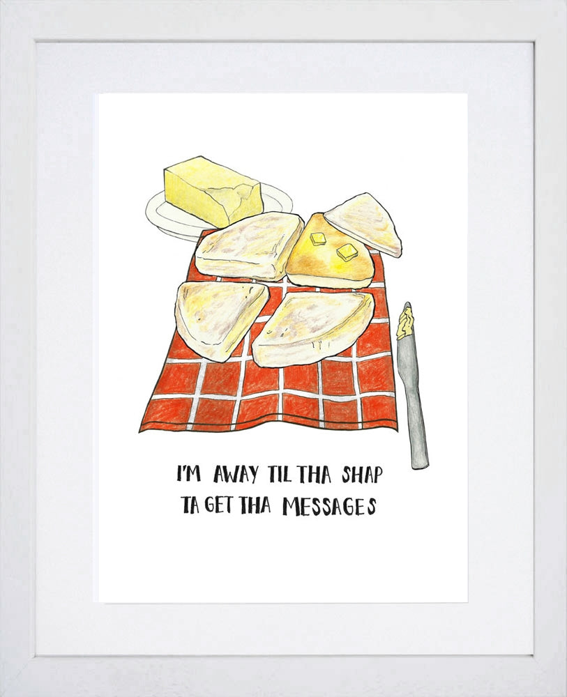 Food - Soda Bread White Frame