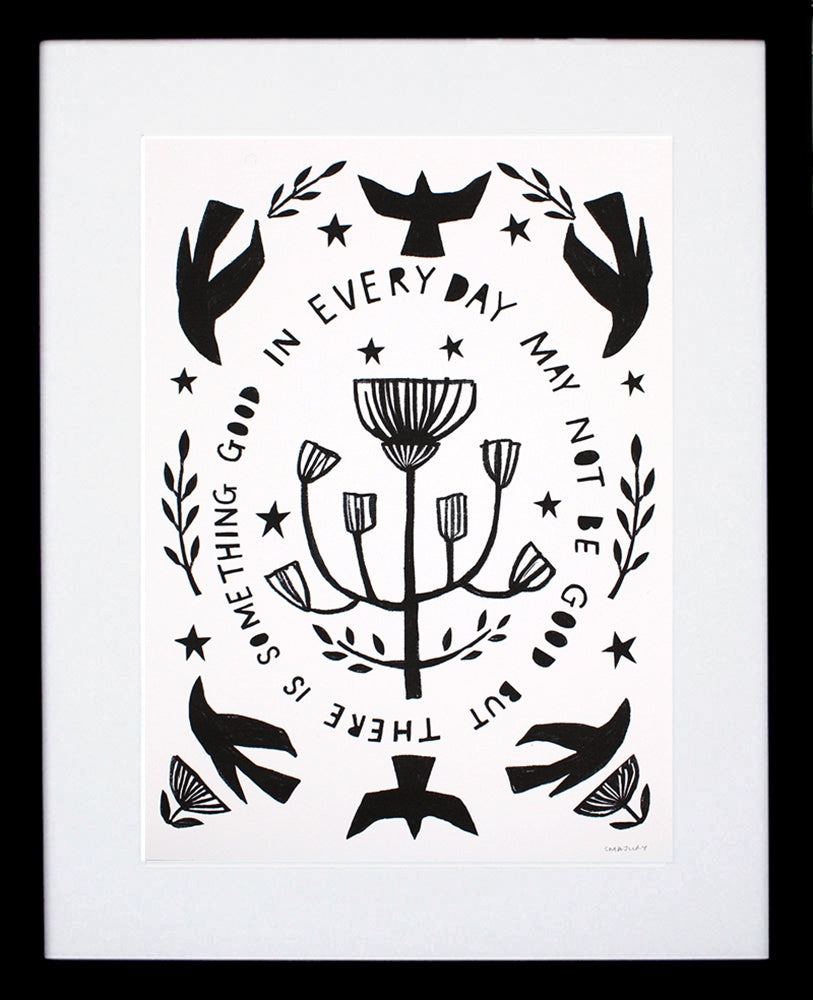 Other - Something Good in Everyday - Black Box Frame (With Mount)