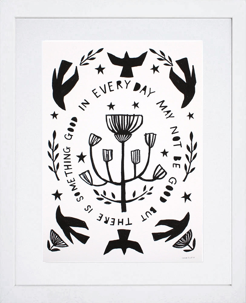 Other - Something Good in Everyday - White Box Frame (With Mount)