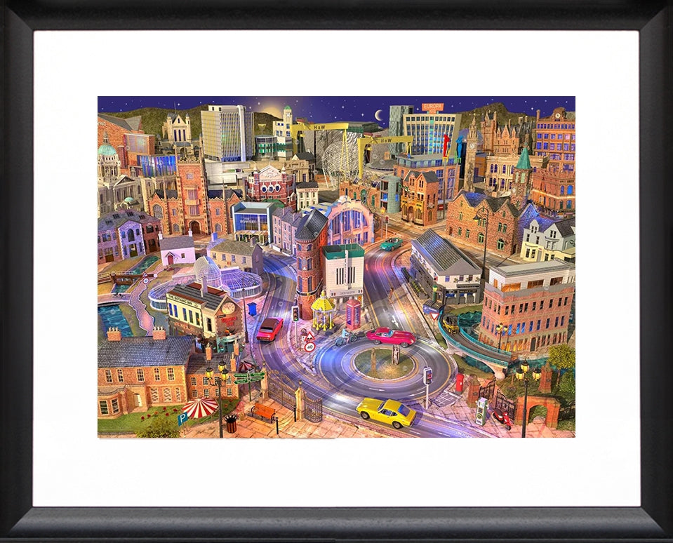 Dream Series Belfast - Southside-76 x 56- 72 scoop Black Frame