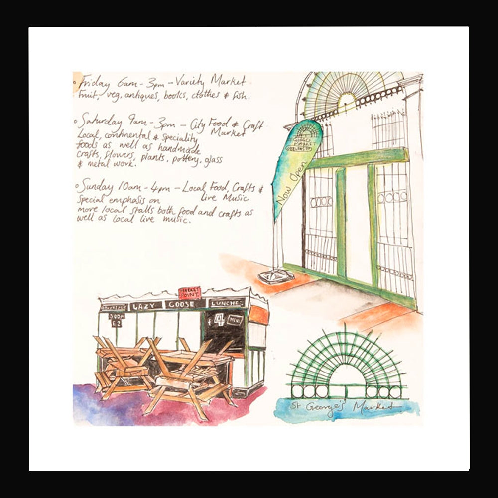 St Georges Market - Features Framed