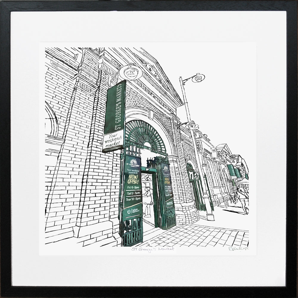 St George's Market, Belfast Black Frame