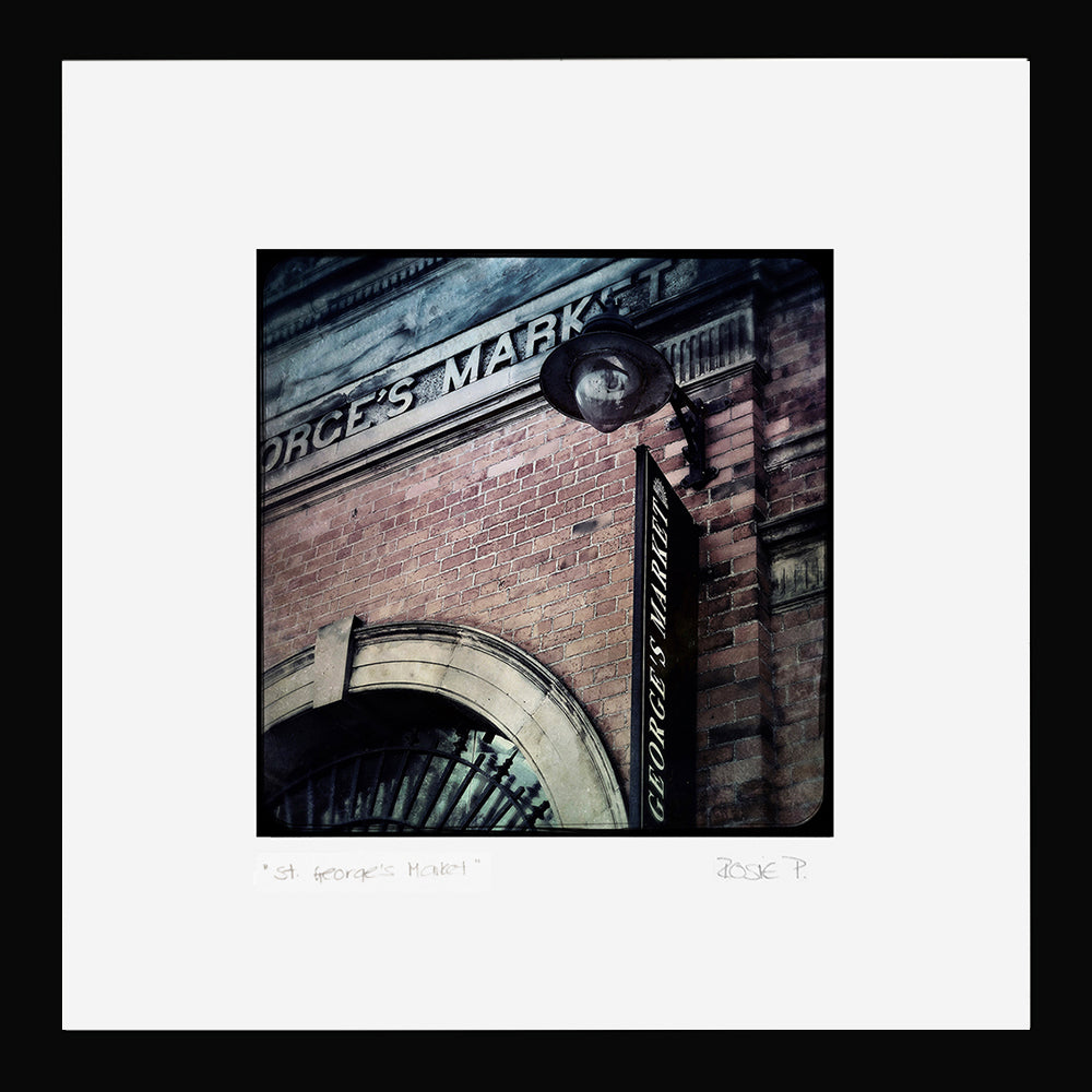 Belfast - St George's Market Black Frame (No Mount)